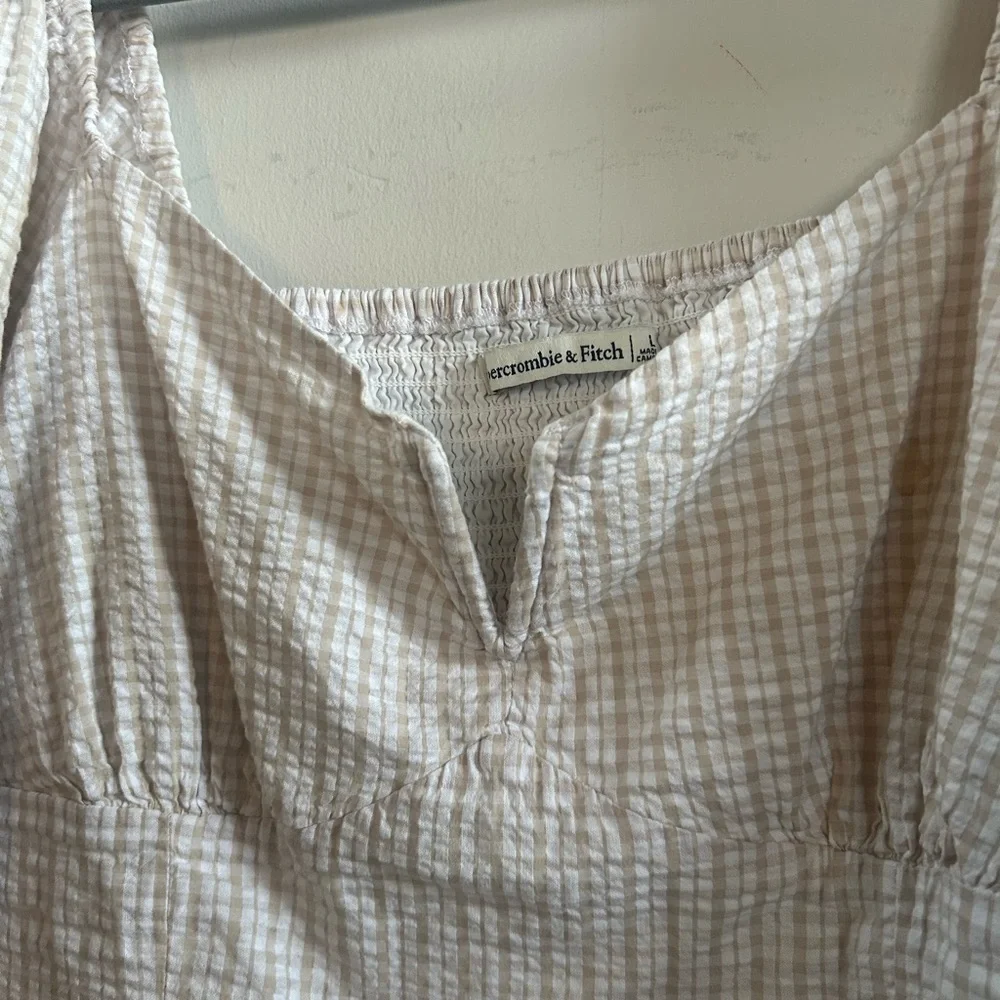 Abercrombie‎ puff sleeve blouse large